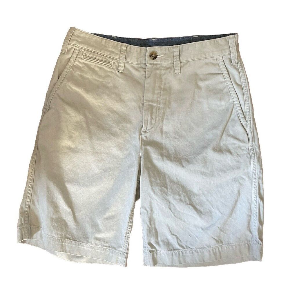 Ralph Lauren Polo Men's Stone Khaki Flat Golf Casual Shorts Relaxed Fit Size 30